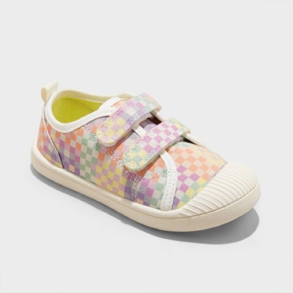 Cat & Jack Parker Toddler Sneakers Rainbow Square Print Size 6 Toddler